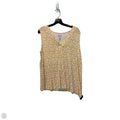 Top Sleeveless Basic By Croft And Barrow In Yellow, Size: Xl