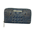 Wallet Designer By Brahmin In Blue & Brown, Size:Large