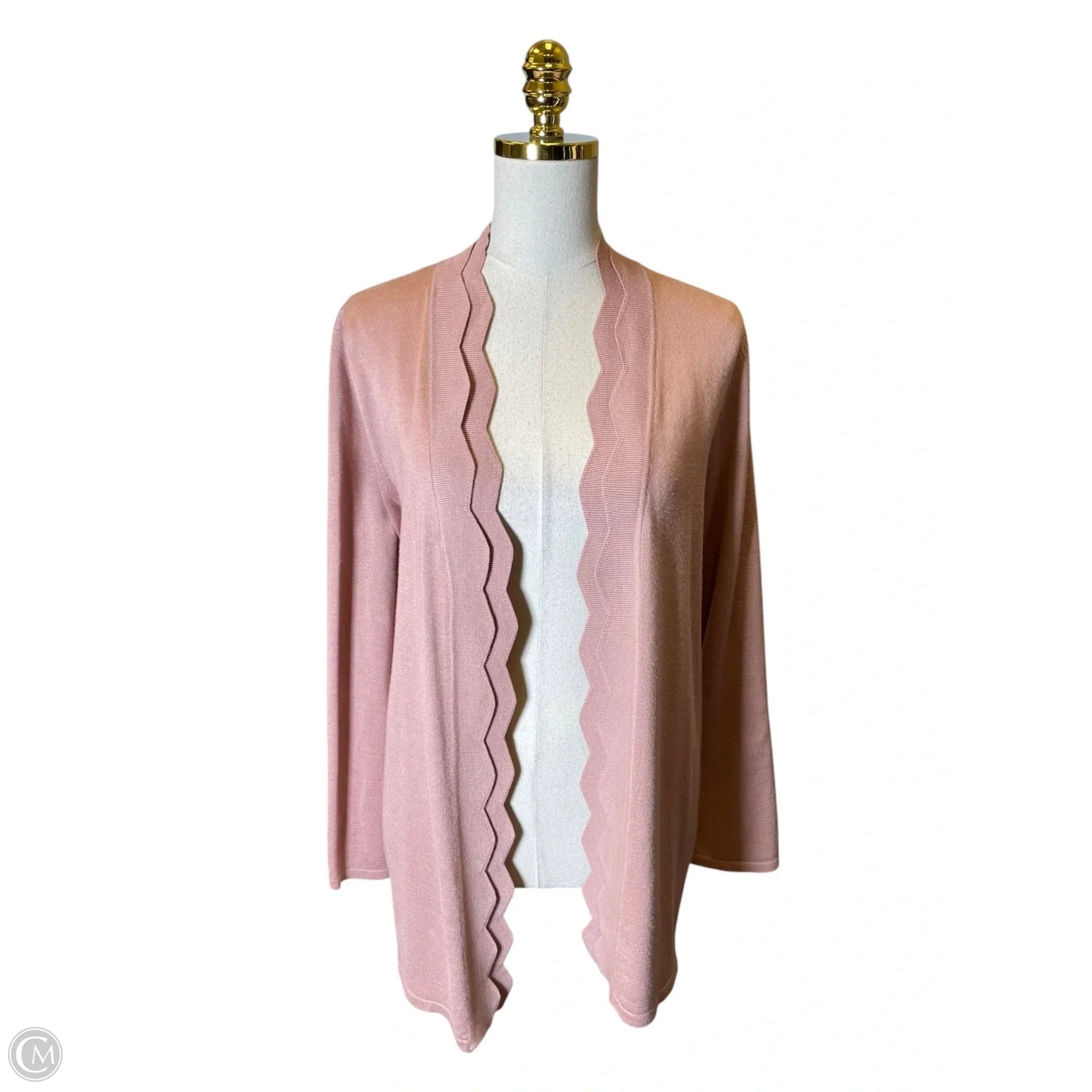 Cardigan By Cable And Gauge In Pink, Size: L