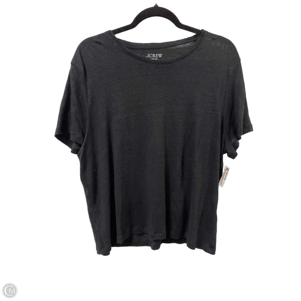 Top Short Sleeve By J. Crew In Black, Size: Xl