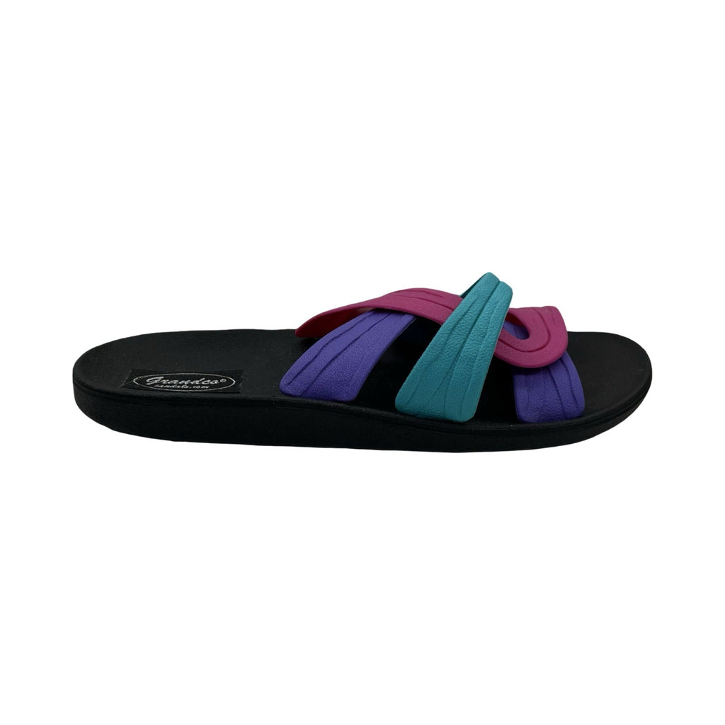 Sandals Flats By Clothes Mentor In Multi, Size:10