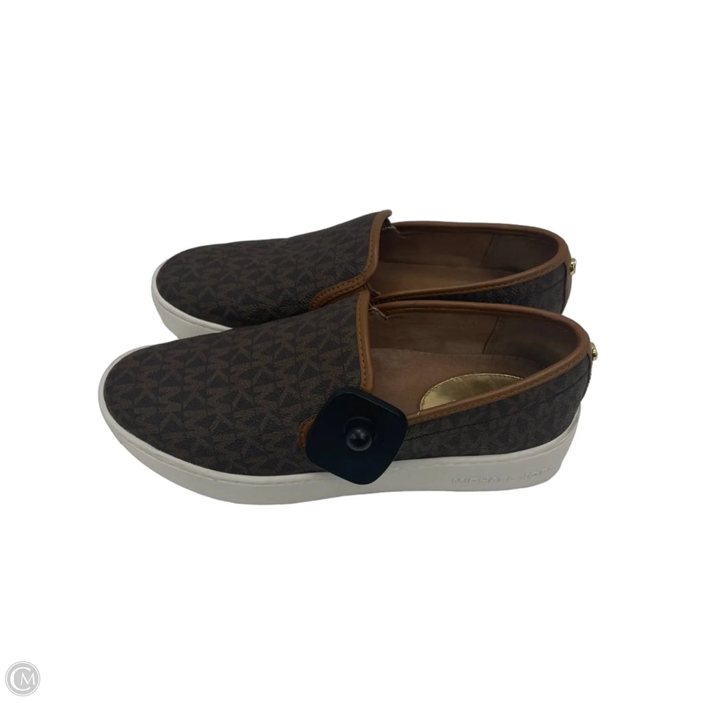Shoes Designer By Michael Kors In Brown & White, Size: 7