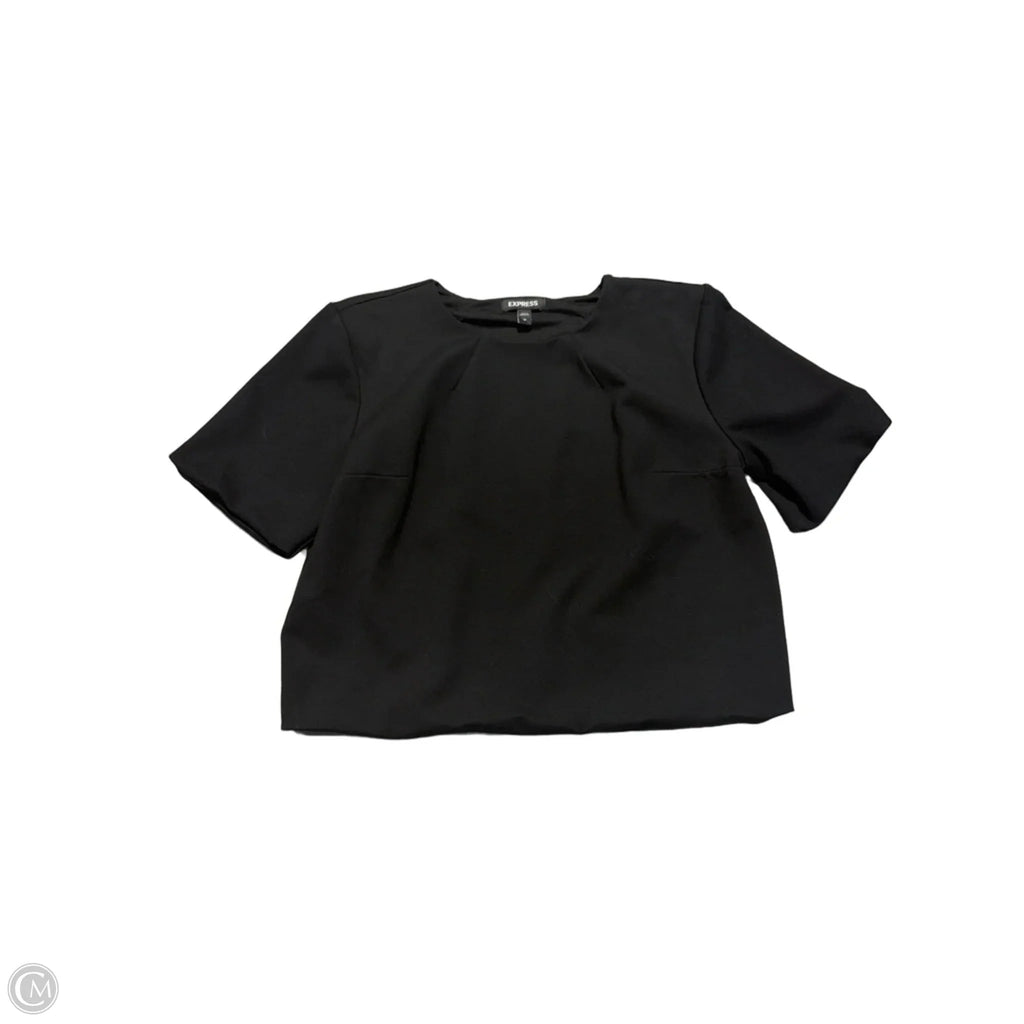 Top Short Sleeve By Express In Black, Size: M