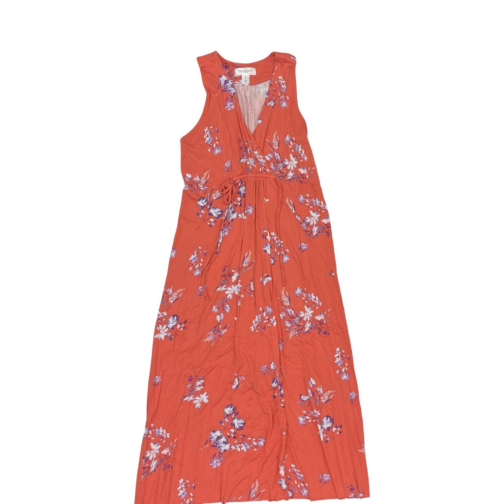 Mat Dress By Motherhood In Orange & Purple, Size:L