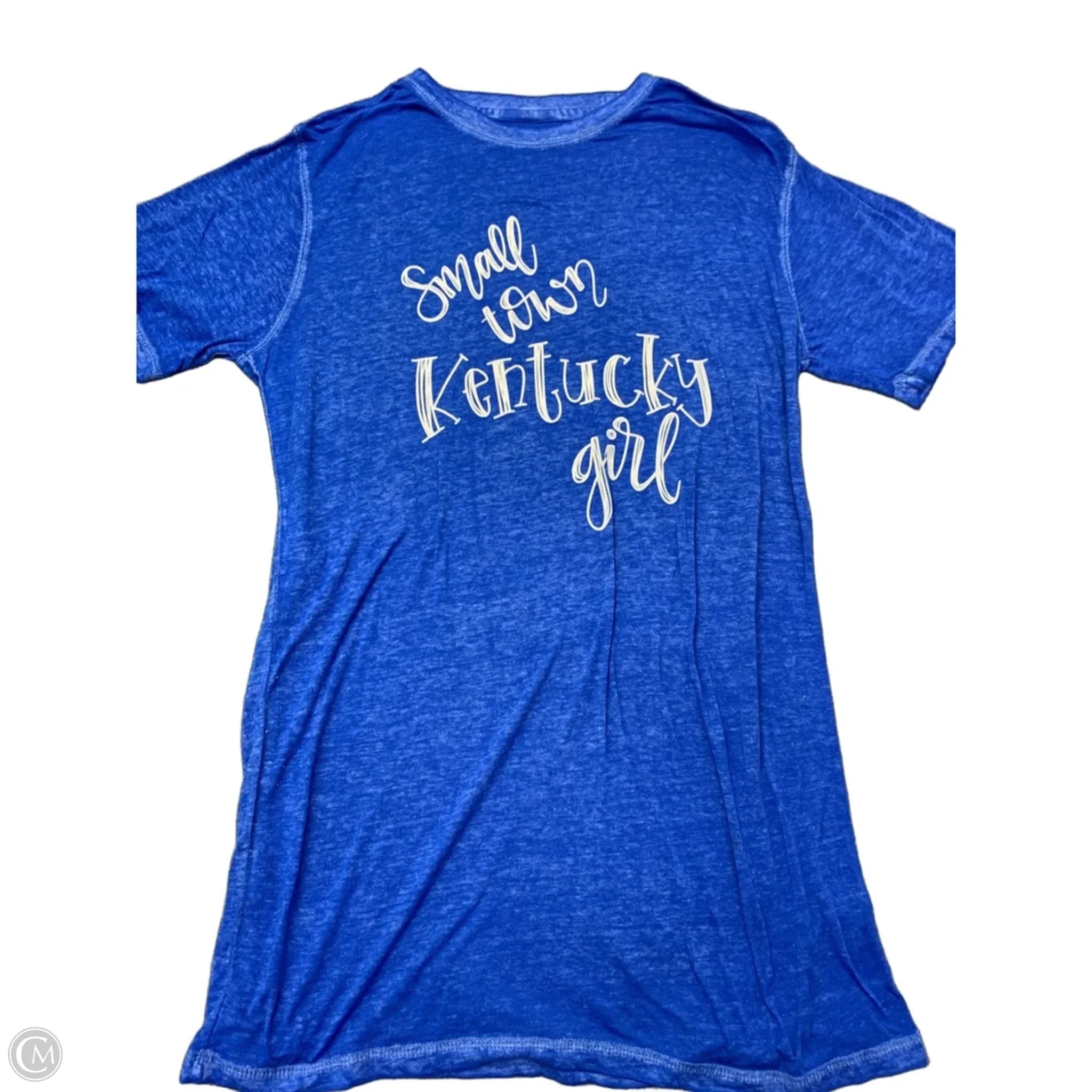 Top Short Sleeve By Clothes Mentor In Blue, Size: M