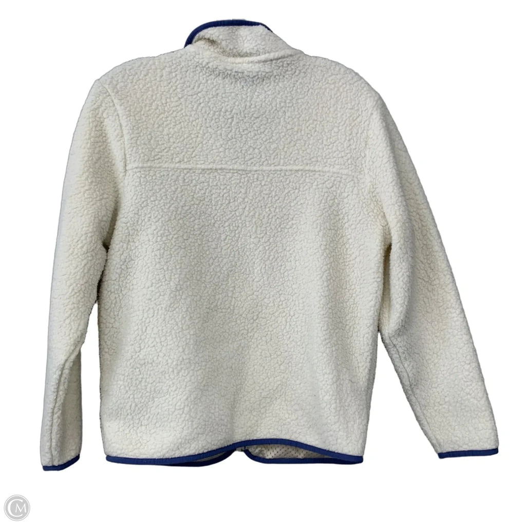Jacket Fleece By Patagonia In Cream, Size: S