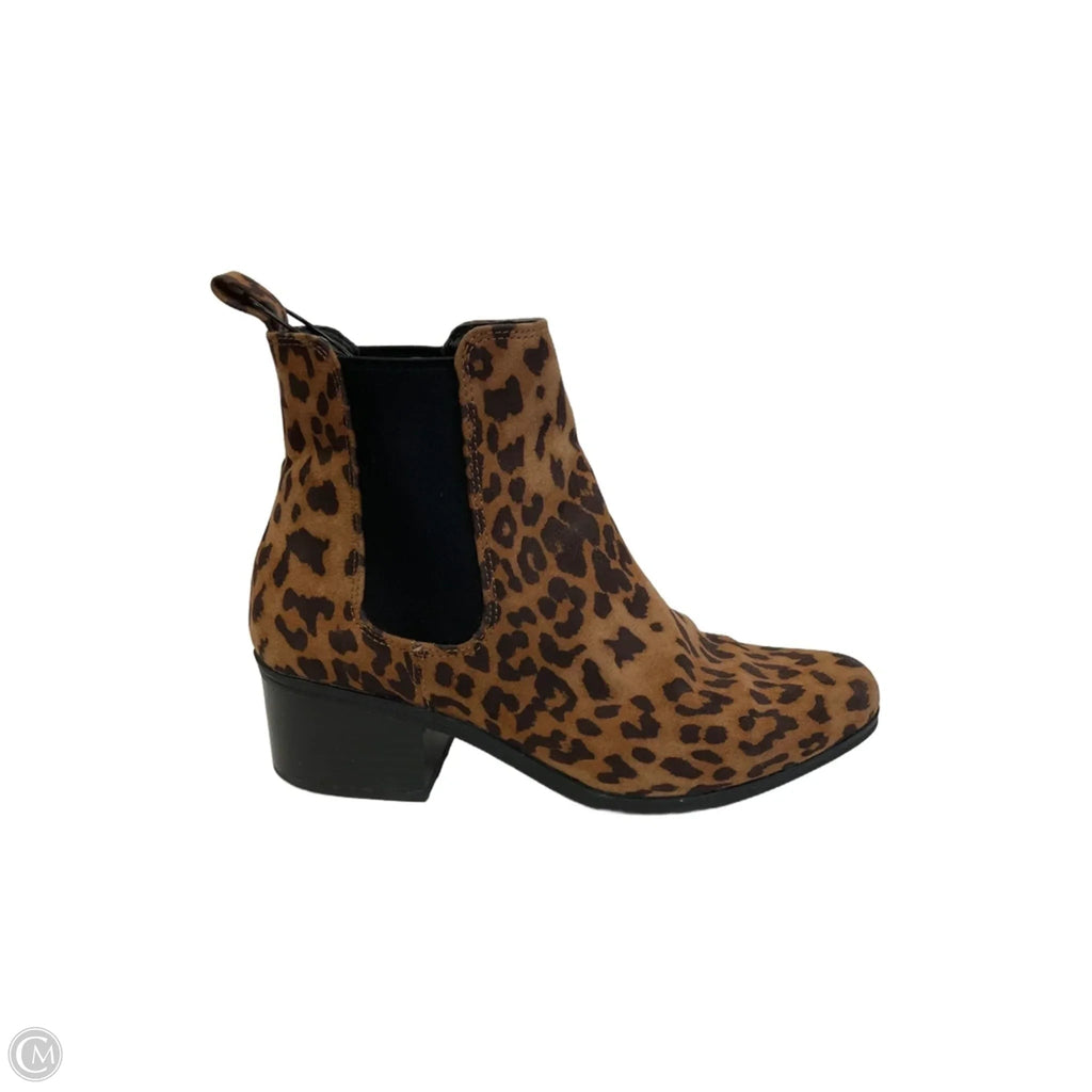 Boots Ankle Heels By A New Day In Animal Print, Size: 6.5