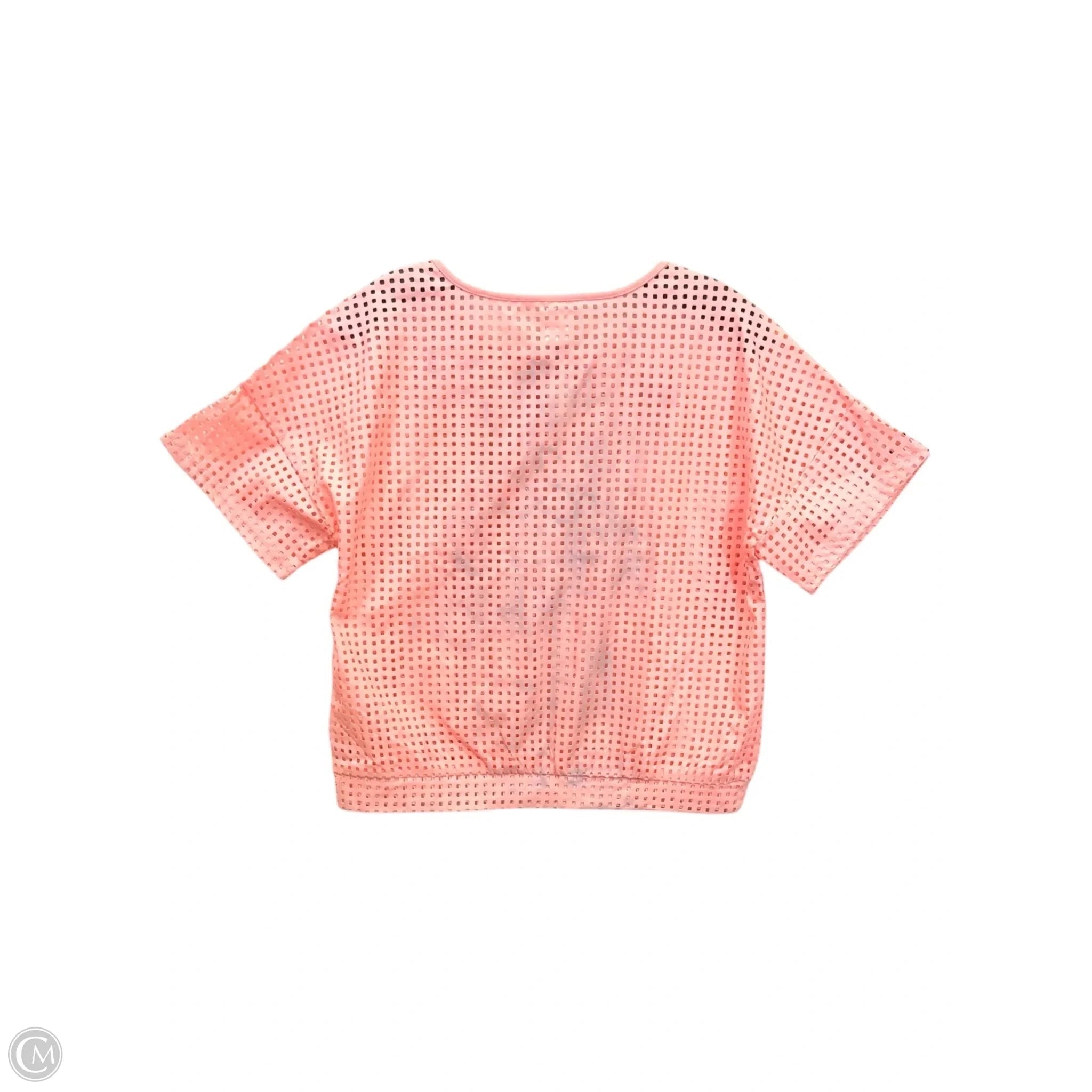 Top Short Sleeve By Kta In Pink & Tan, Size: 1x