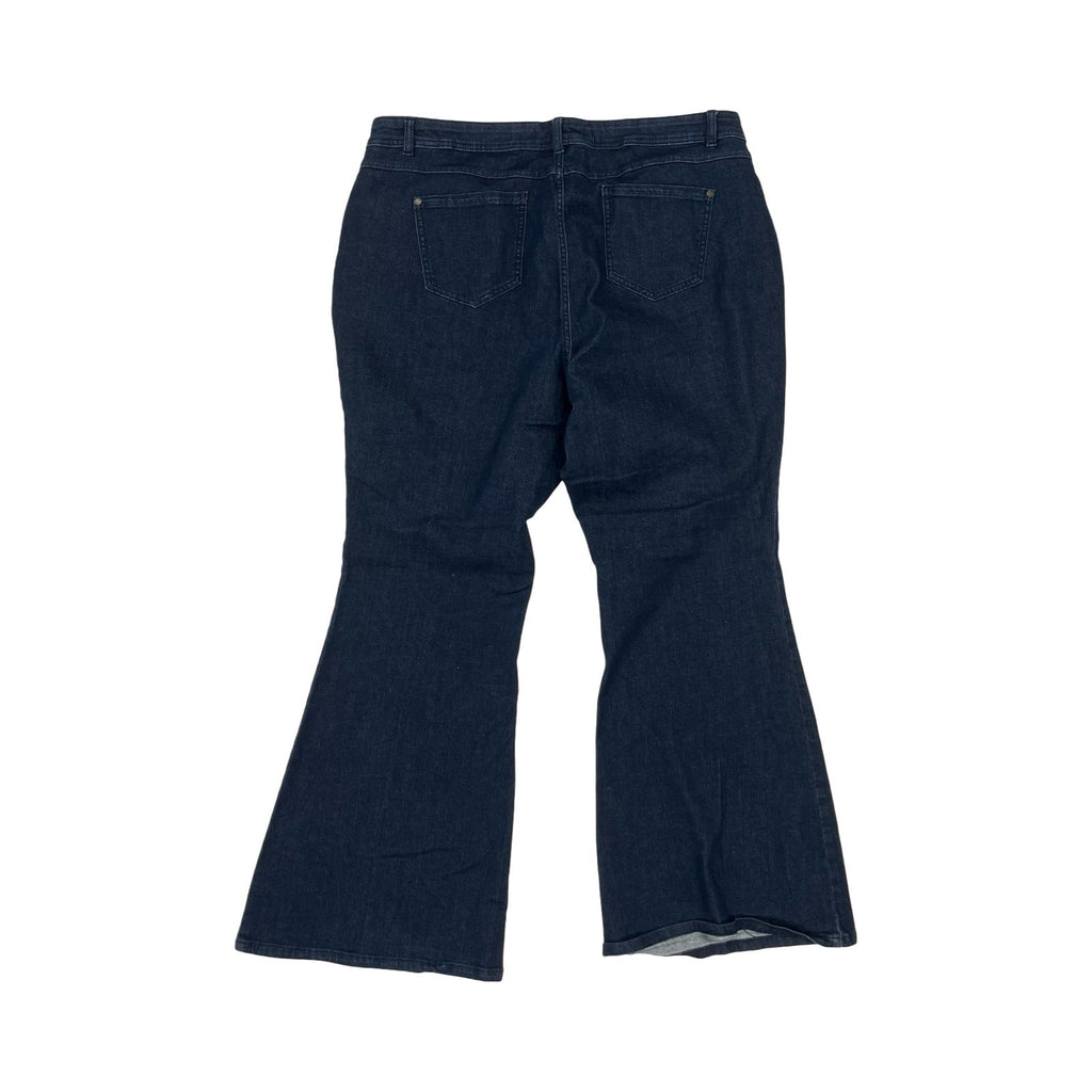 Jeans Flared By Cato In Blue Denim, Size:20