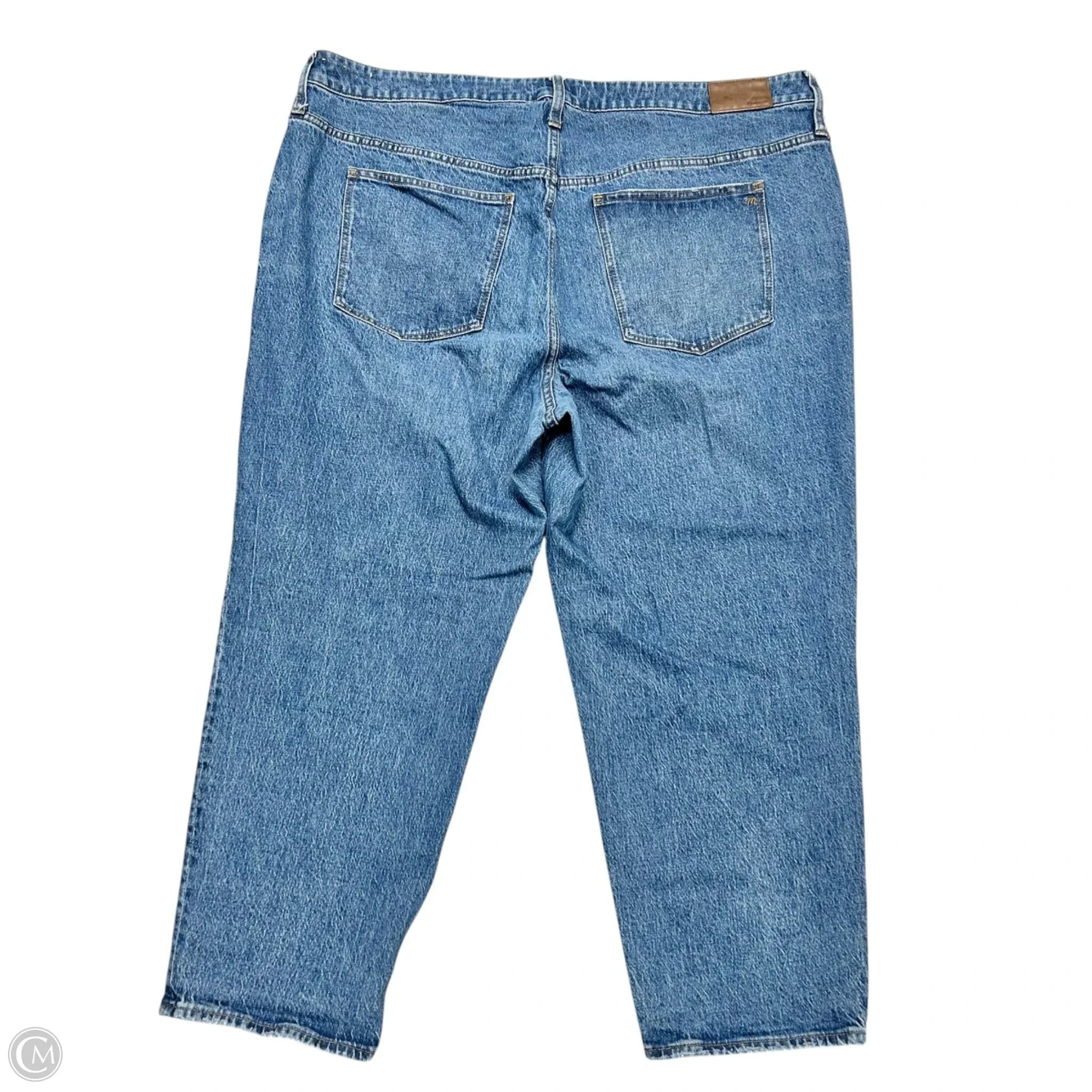 Jeans Straight By Madewell In Blue Denim, Size: 20