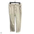 Jeans Straight By Abercrombie And Fitch In White Denim, Size: 6