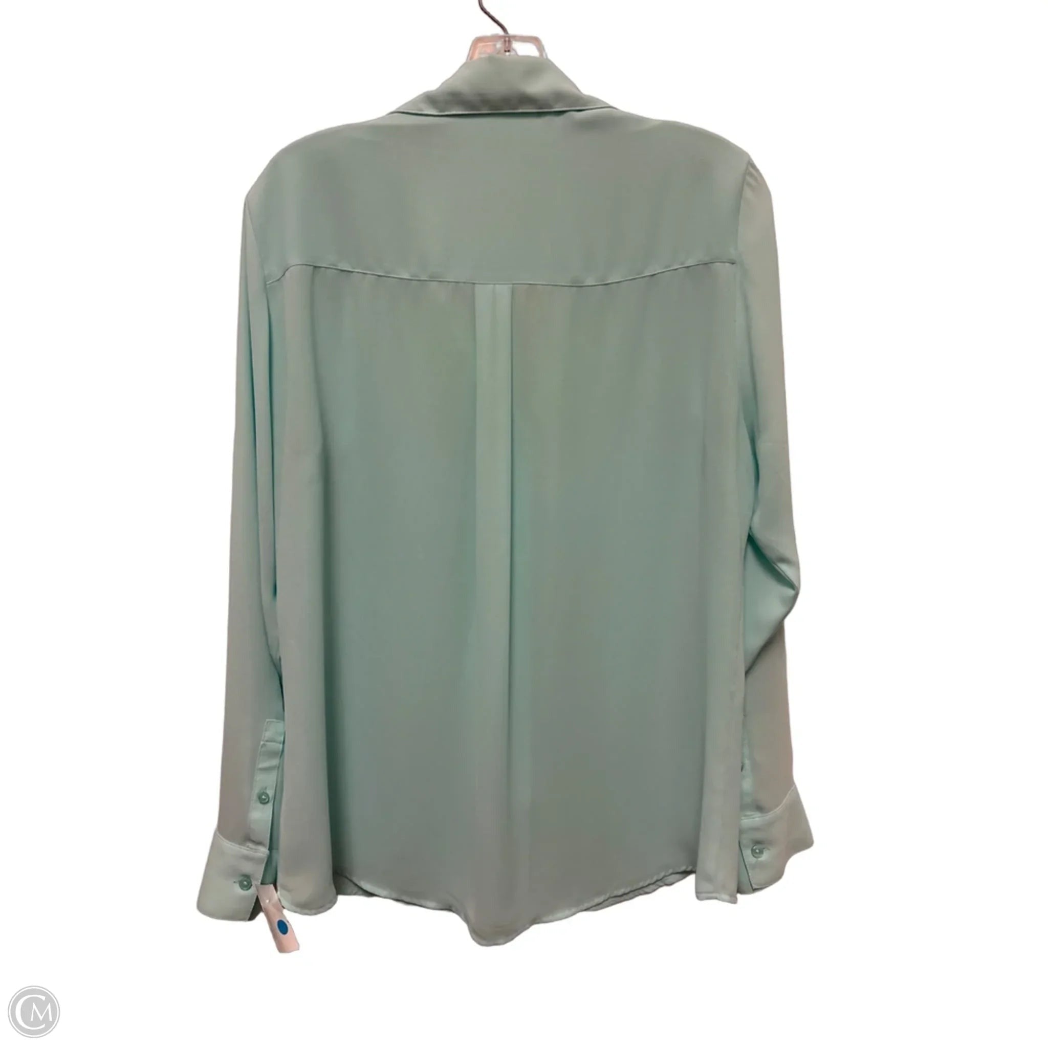 Blouse Long Sleeve By Express In Green, Size: L