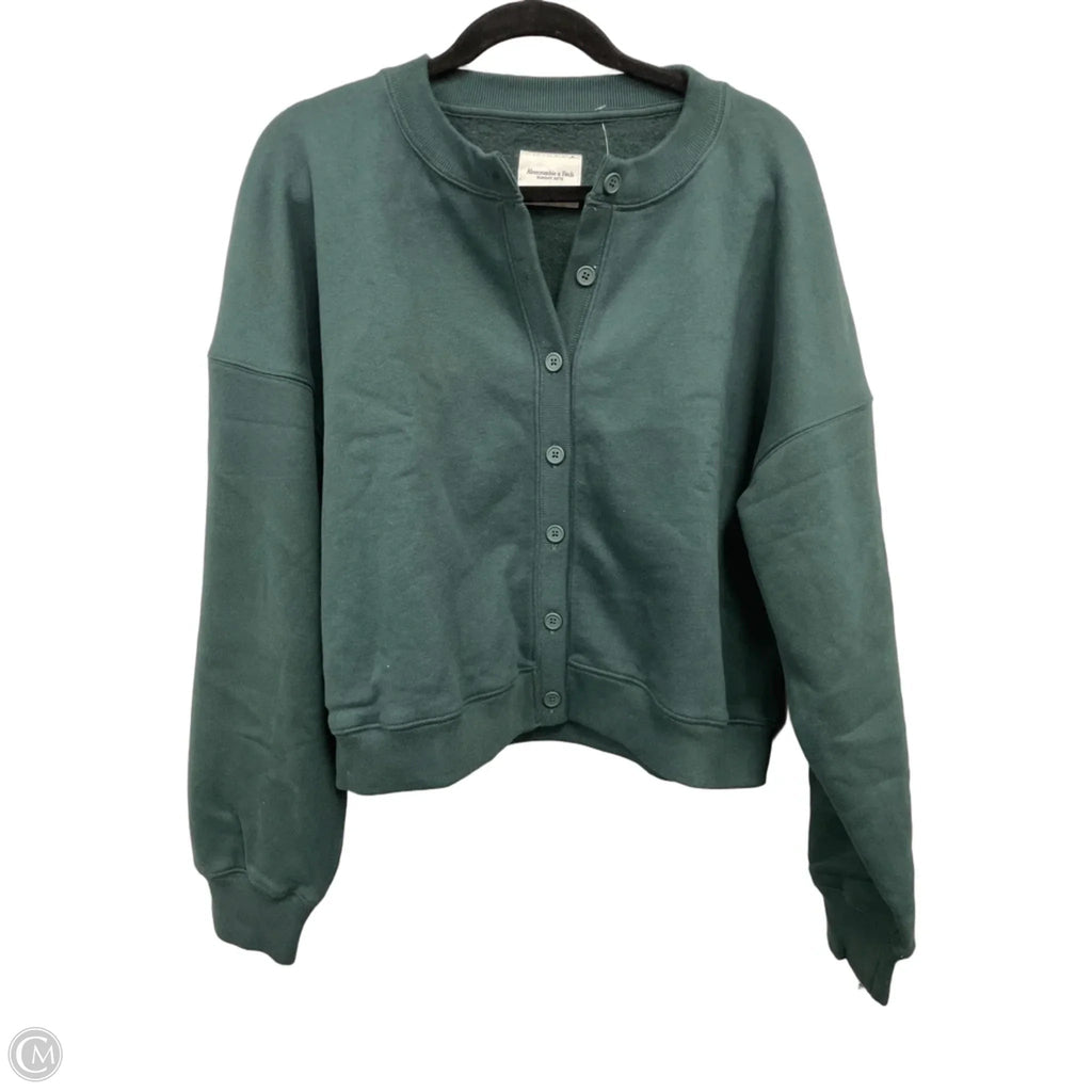 Sweatshirt Crewneck By Abercrombie And Fitch In Green, Size: L