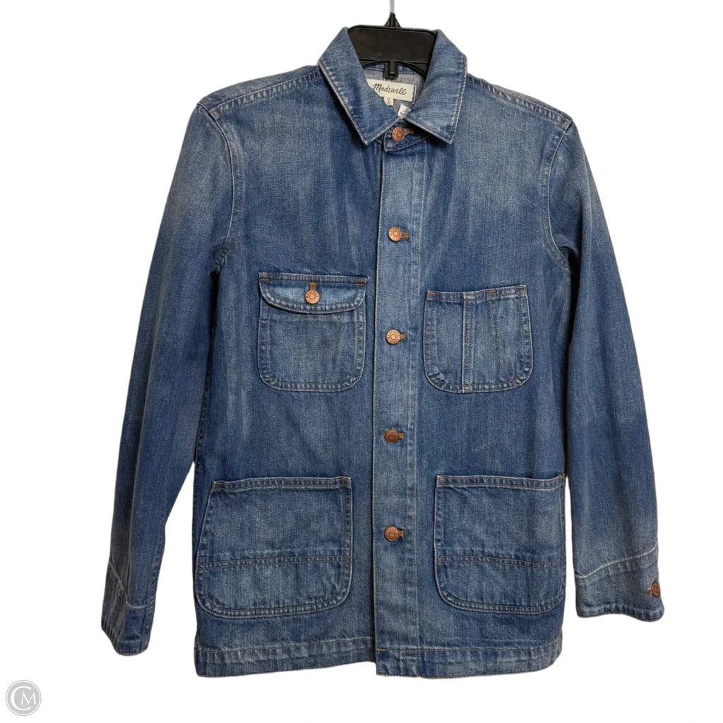 Jacket Denim By Madewell In Blue Denim, Size: Xs