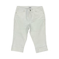 Jeans Cropped By D Jeans In White, Size:12