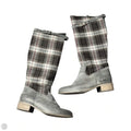 Boots Leather By Charles David In Plaid Pattern, Size: 9.5