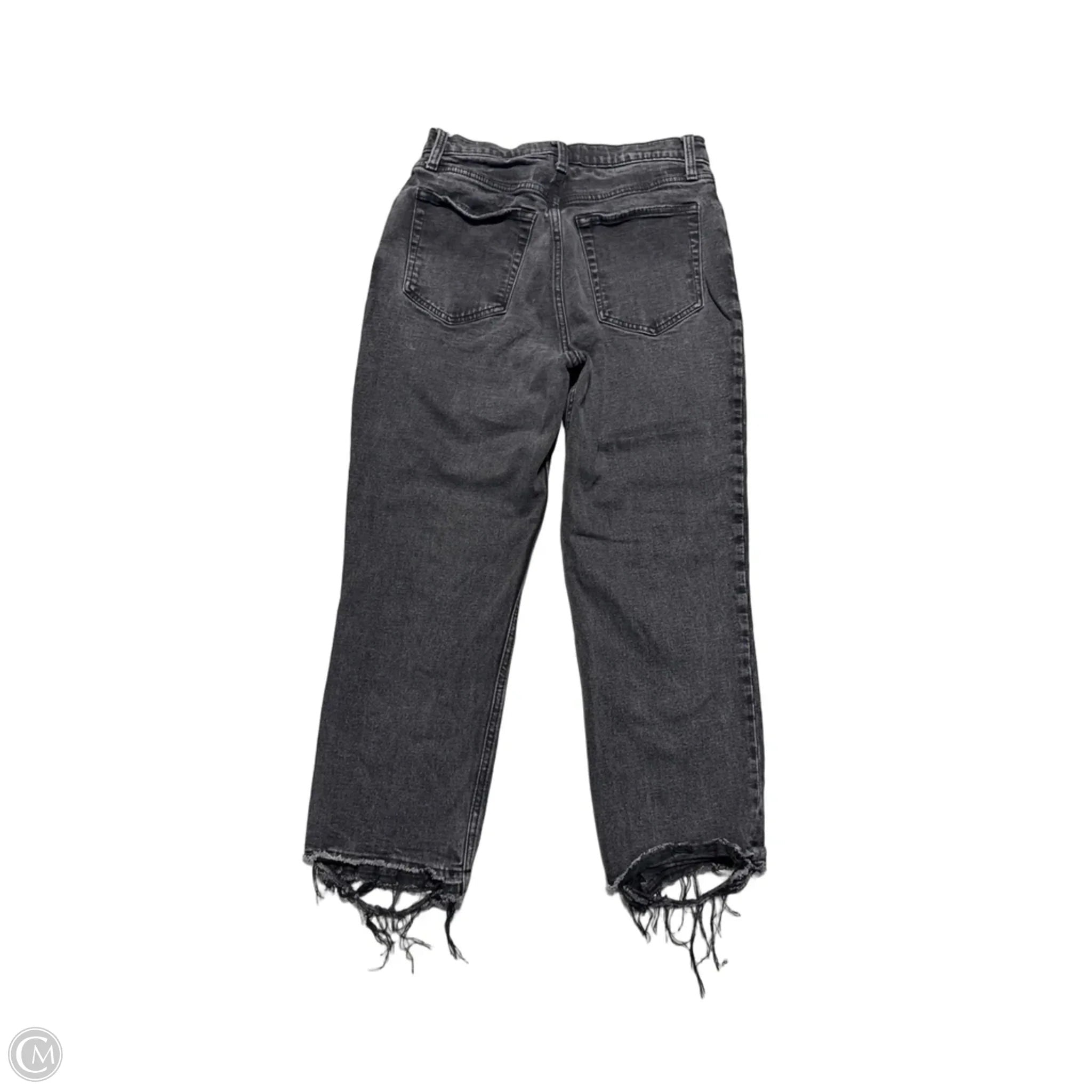 Jeans Straight By Abercrombie And Fitch In Black, Size: 6