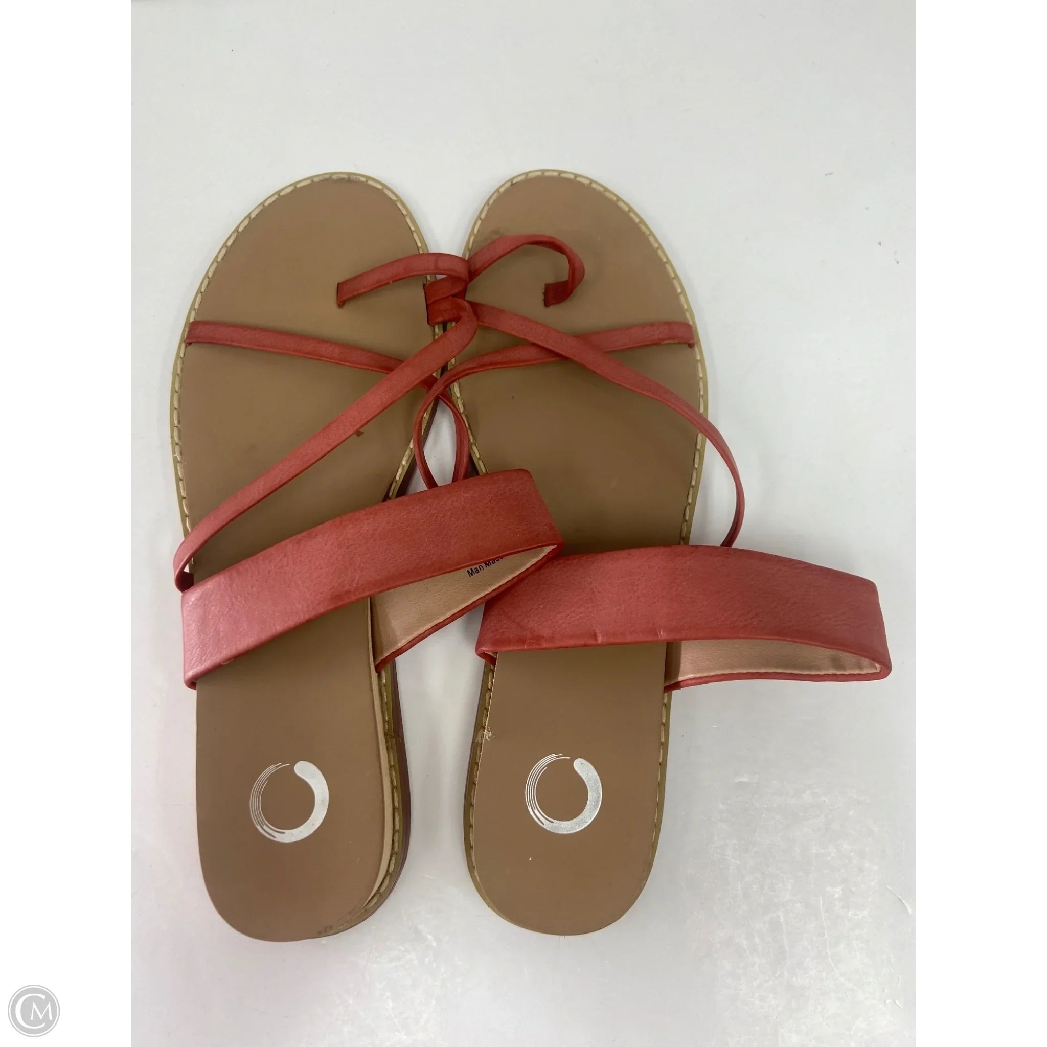 Sandals Heels Platform By Journee In Red, Size: 9