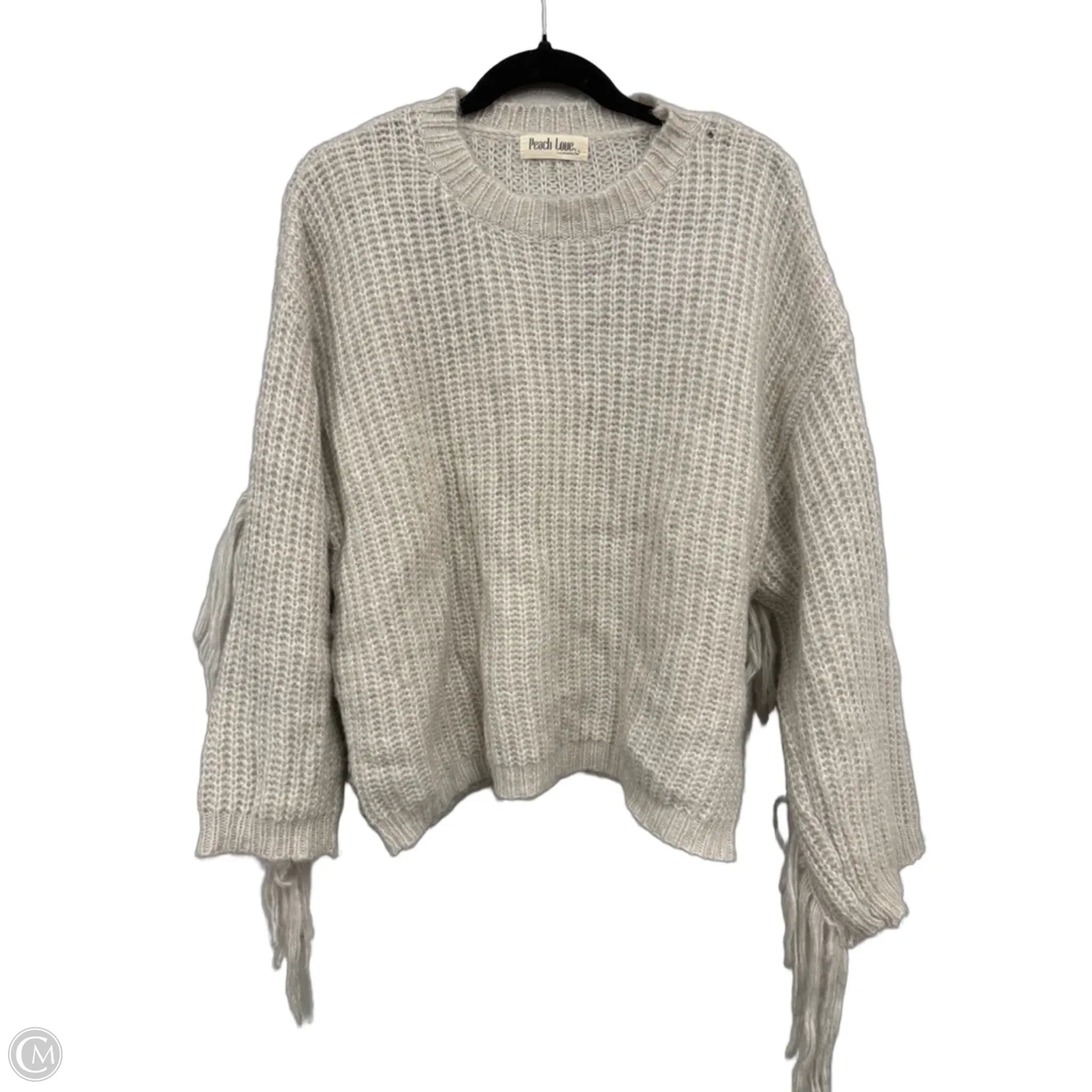 Sweater By Peach Love Cream California In Tan, Size: S