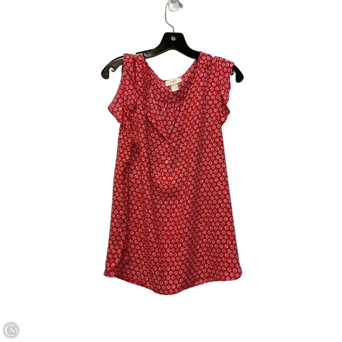 Top Sleeveless Basic By Loft In Red, Size: L