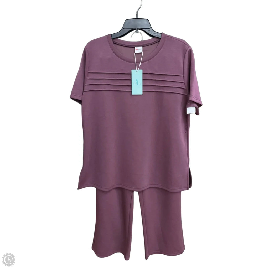 Pants Set 2pc By Clothes Mentor In Purple, Size: Xl