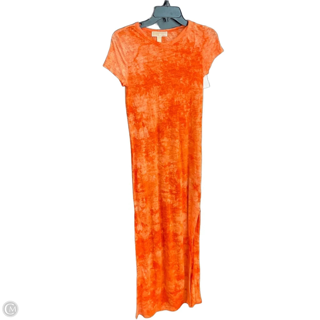Dress Casual Maxi By Michael By Michael Kors In Orange, Size: Xs