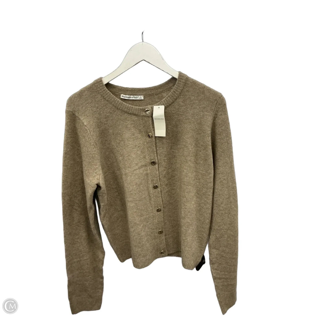 Cardigan By Abercrombie And Fitch In Beige, Size: L