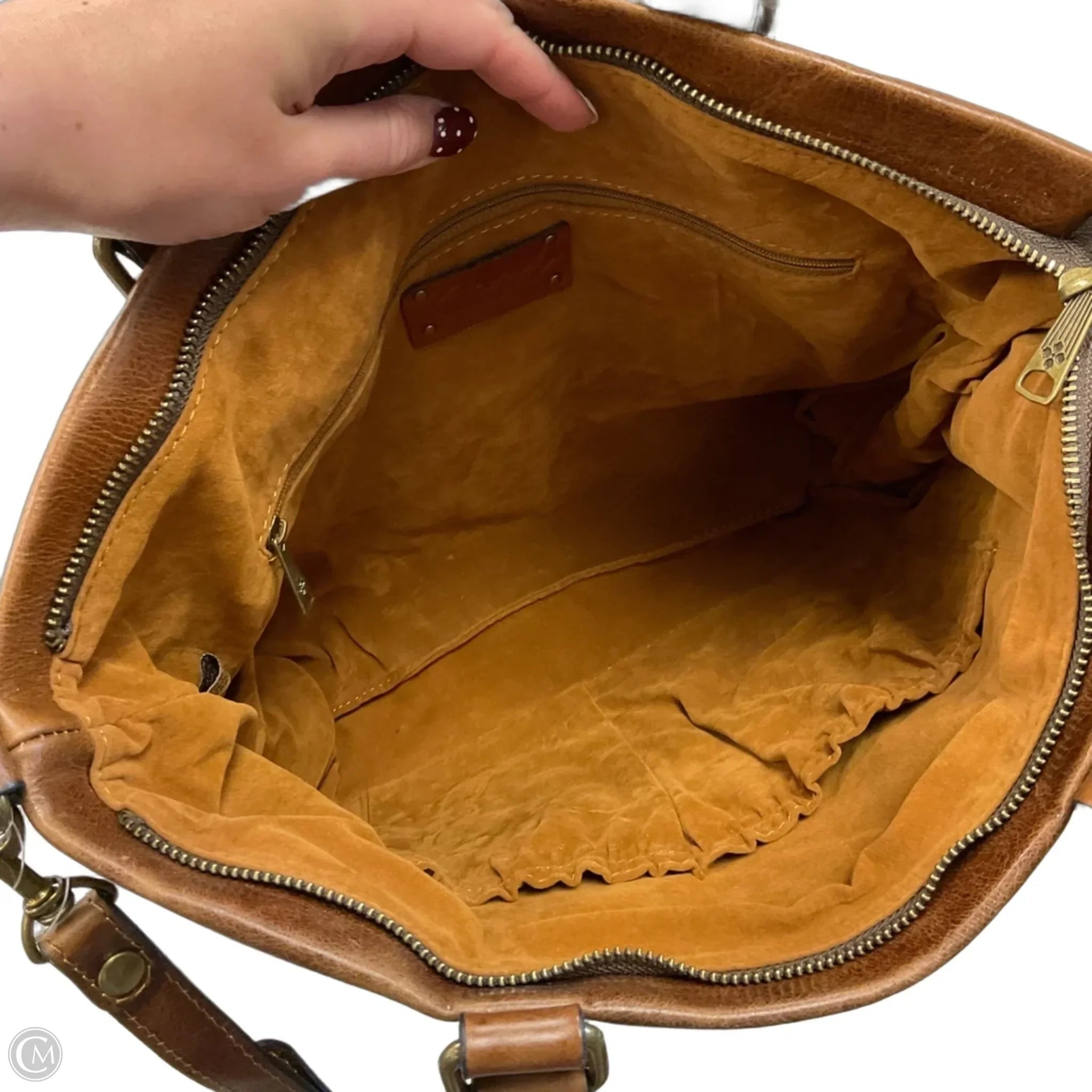 Handbag Leather By Patricia Nash, Size: Large