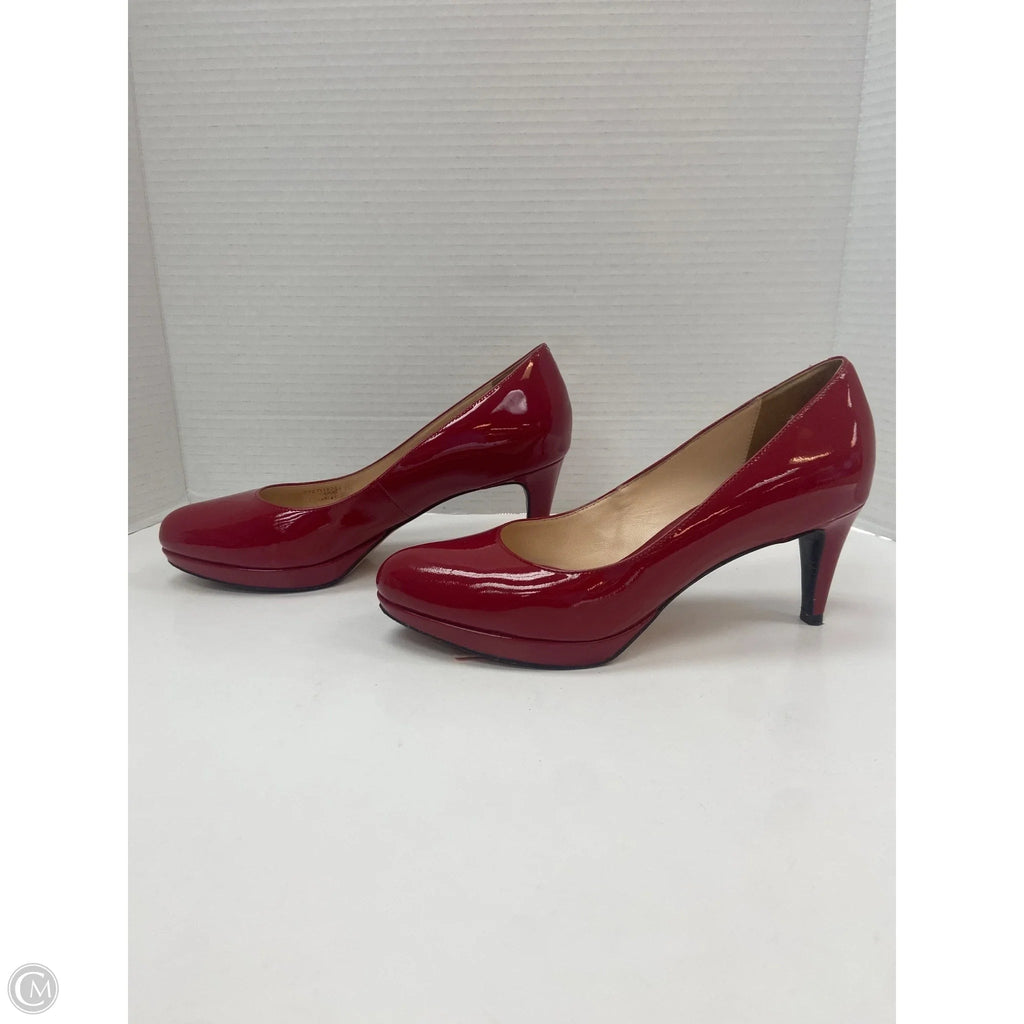 Sandals Heels Kitten By Cole-haan In Red, Size: 7