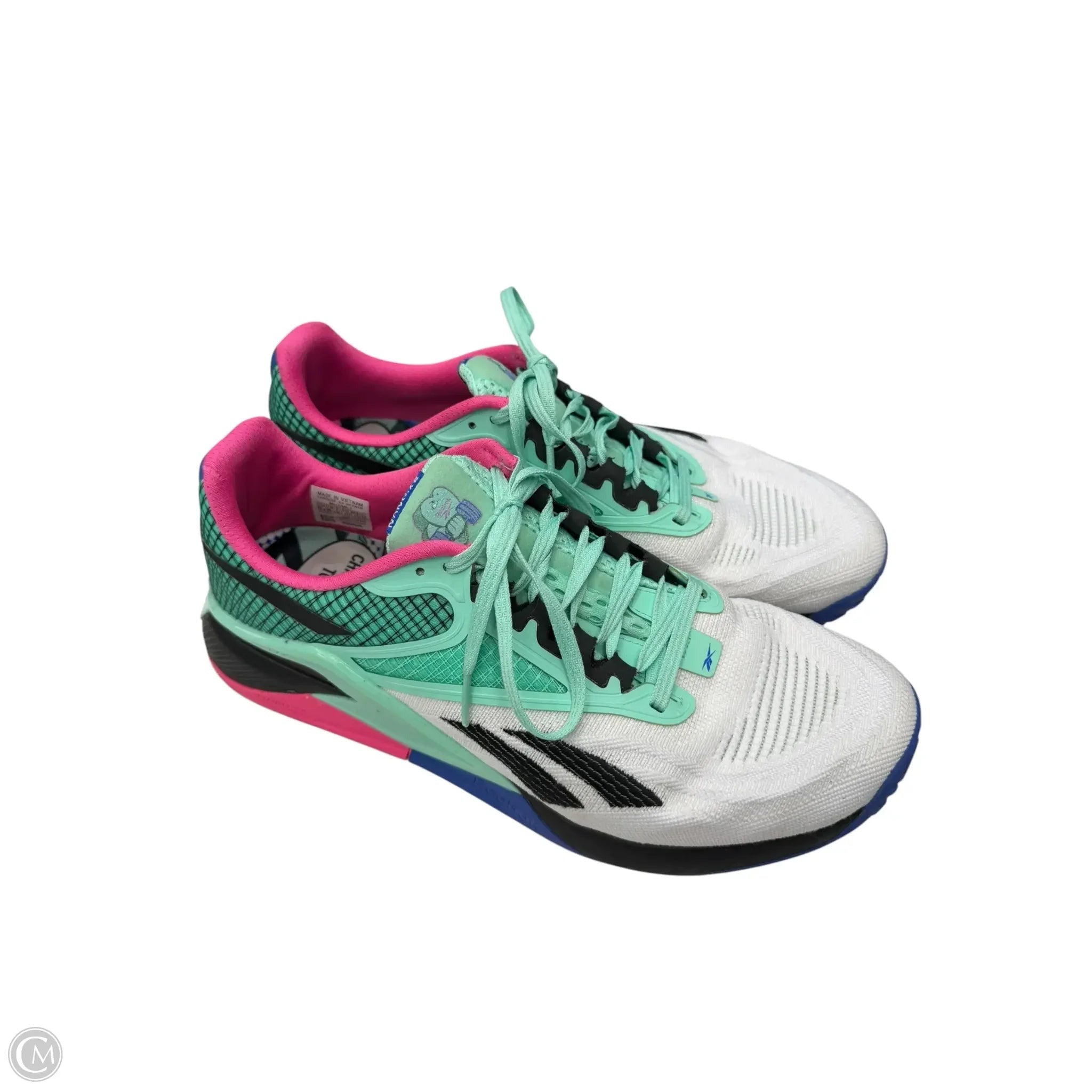 Shoes Athletic By Reebok In Green & White, Size: 9.5