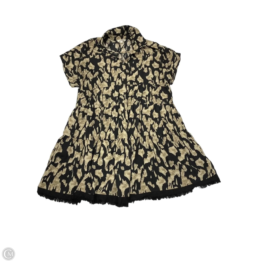 Dress Casual Short By Umgee In Black & Tan, Size: M