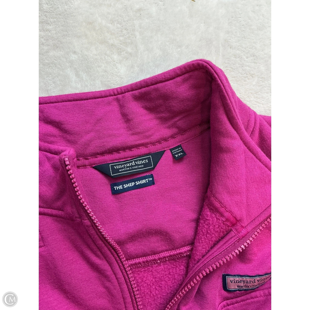 Sweatshirt Collar By Vineyard Vines In Pink, Size: Xxl