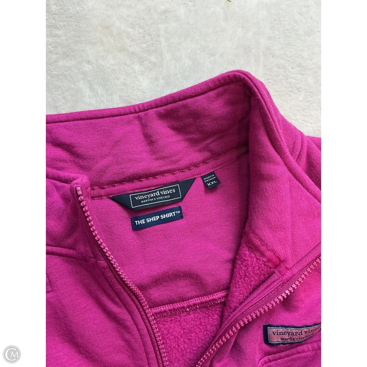 Sweatshirt Collar By Vineyard Vines In Pink, Size: Xxl