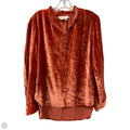Top Long Sleeve By Anthropologie In Orange, Size: M