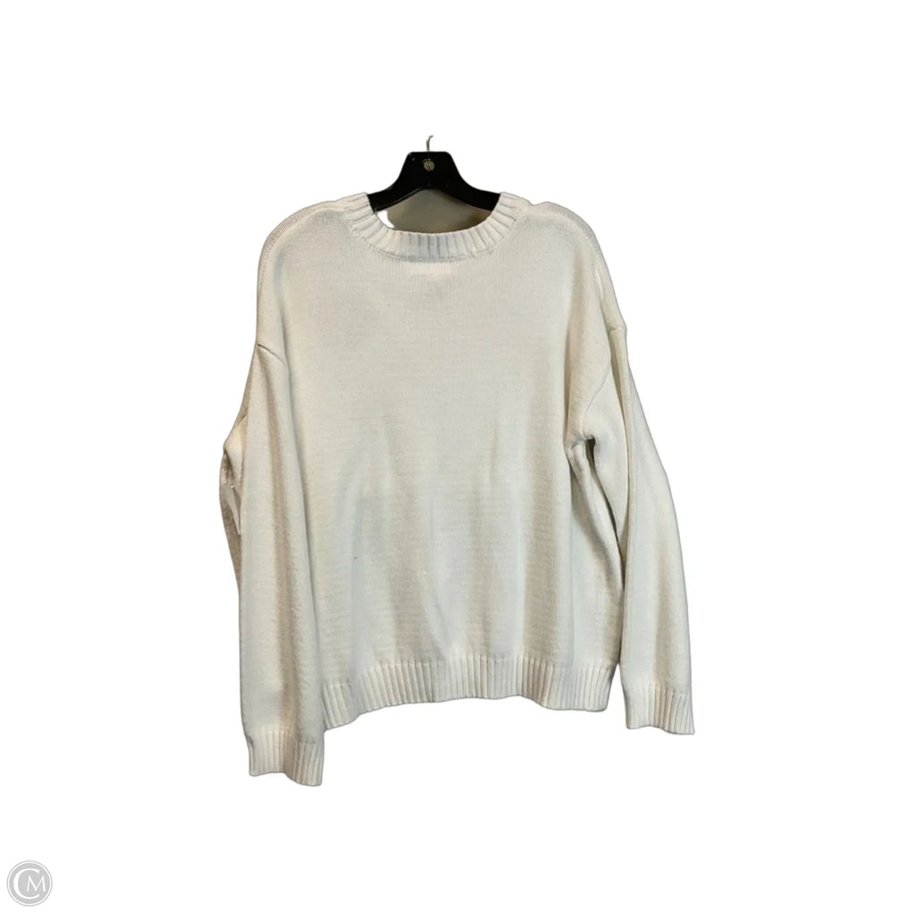 Sweater By Jessica Simpson In White, Size: Xl
