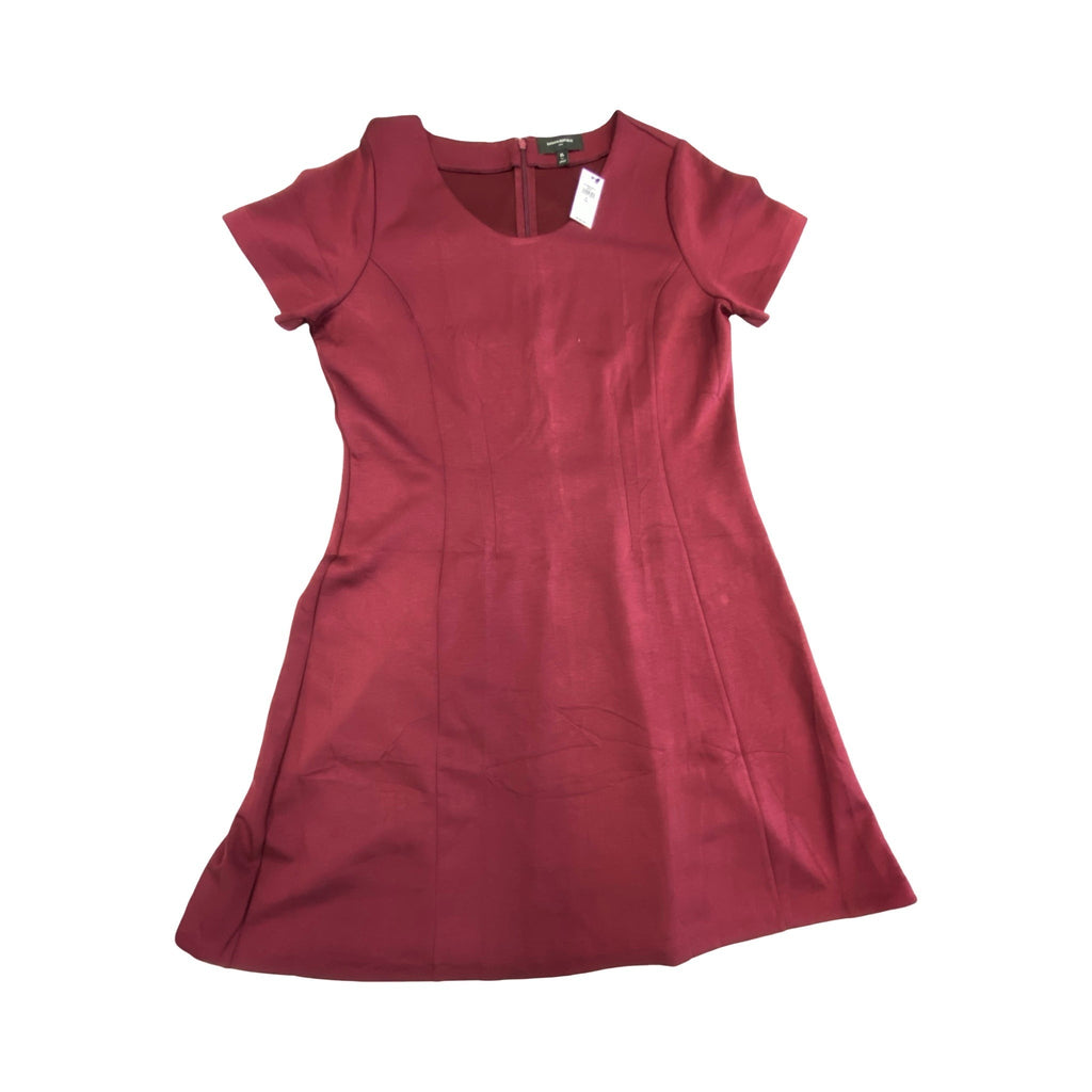Dress Casual Midi By Banana Republic In Maroon, Size:Xl