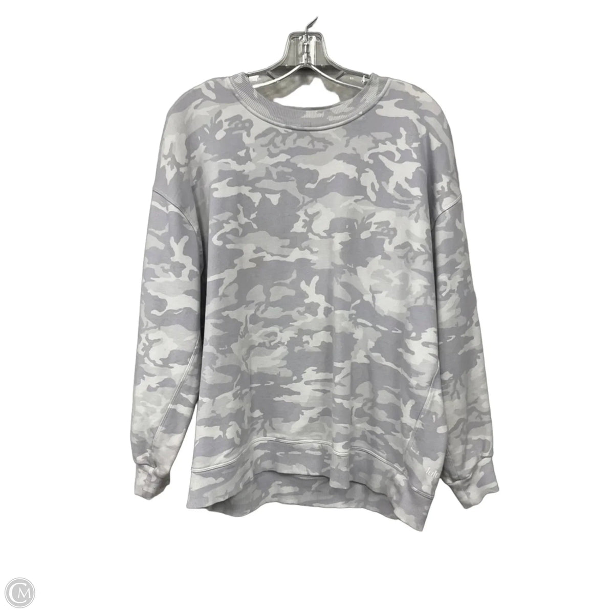 Sweatshirt Crewneck By Lululemon In Camouflage Print, Size: 14