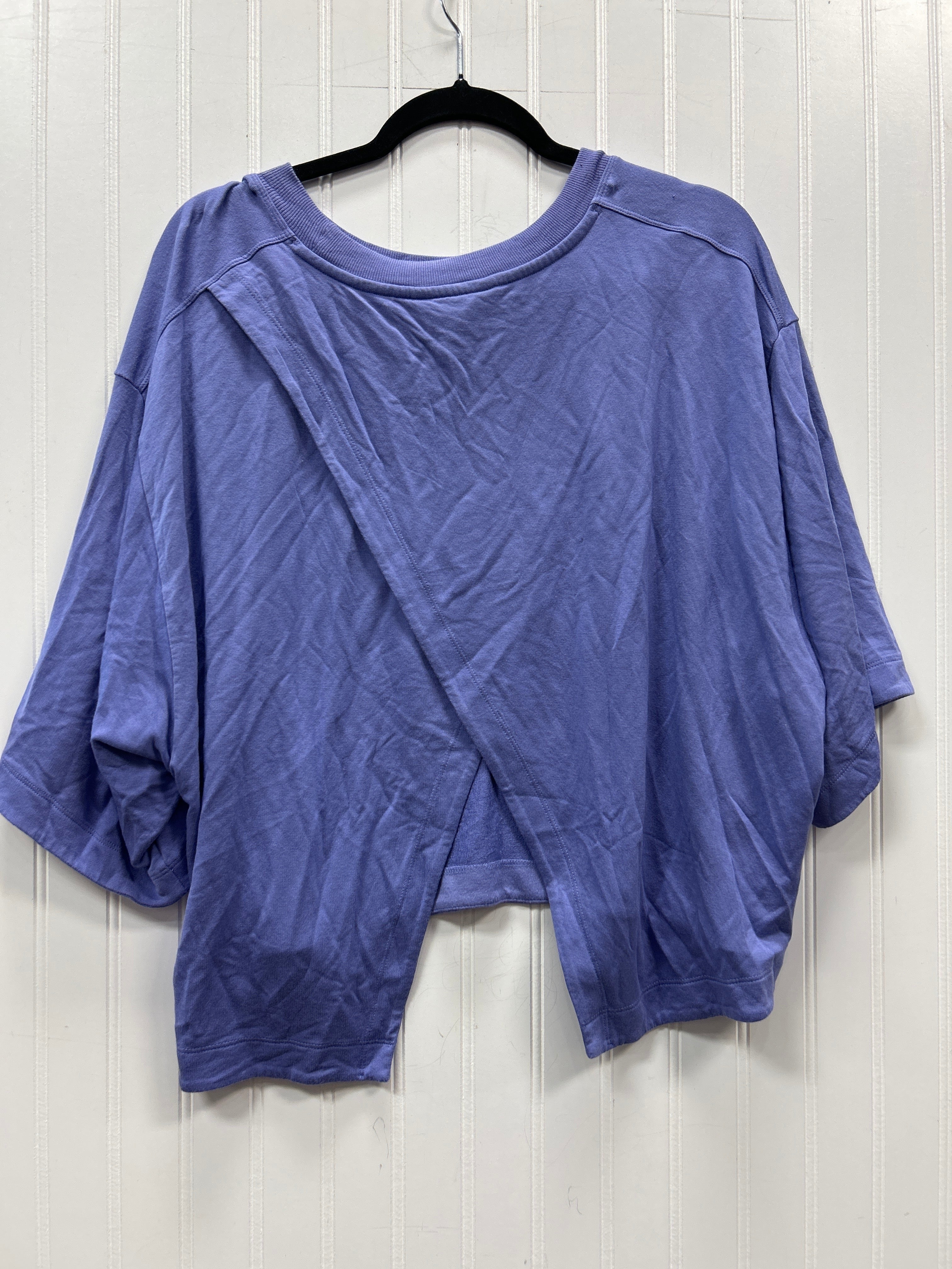 Athletic Top Ss By Athleta In Purple, Size:Xl