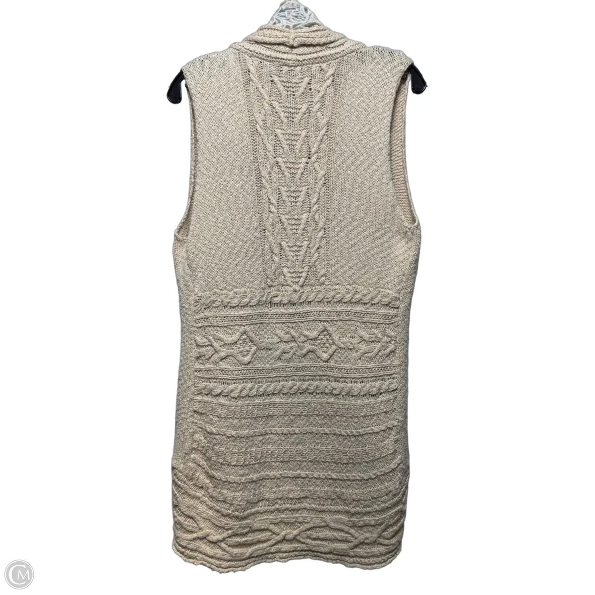 Vest Sweater By Anthropologie In Tan, Size: S