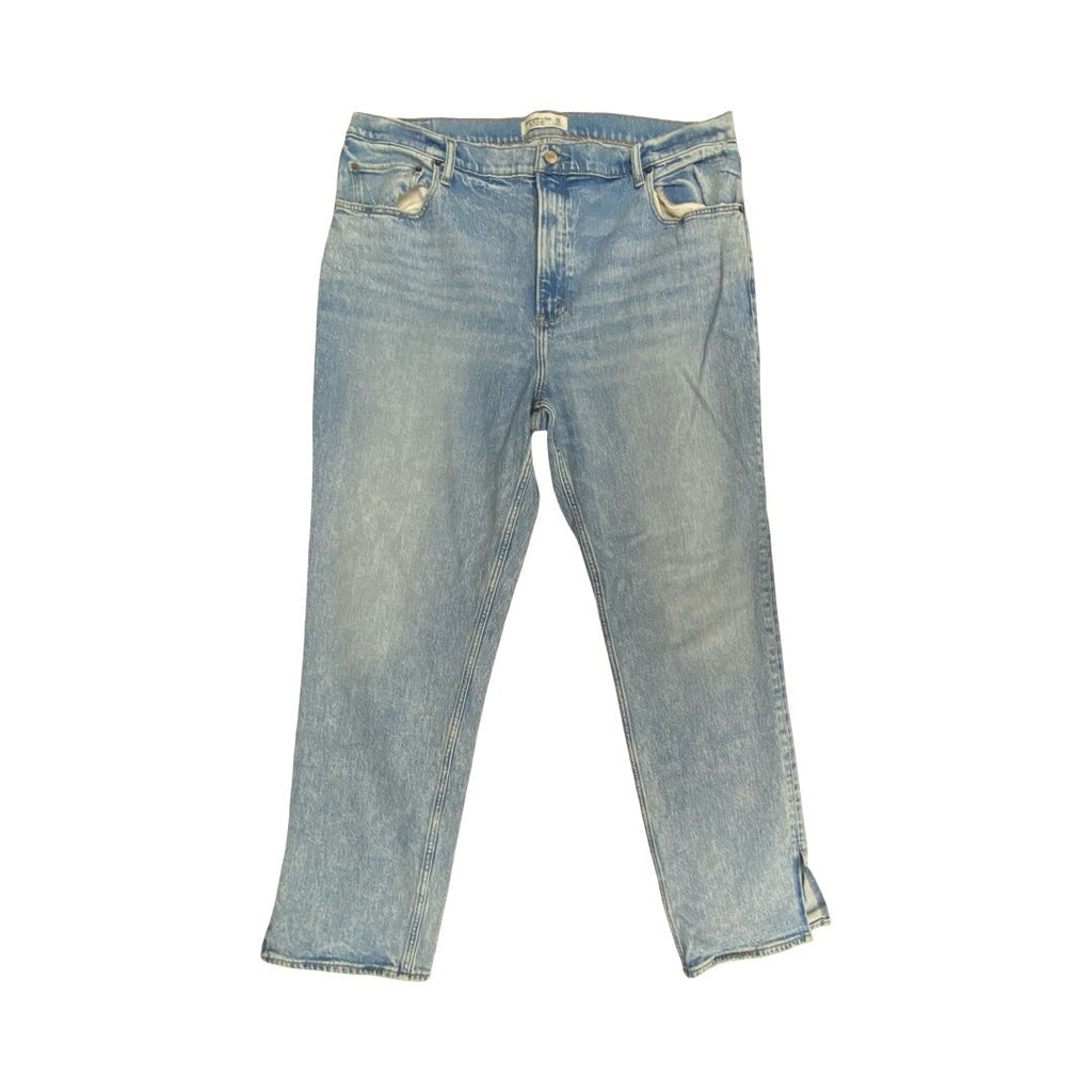 Jeans Straight By Abercrombie And Fitch In Blue Denim, Size:18