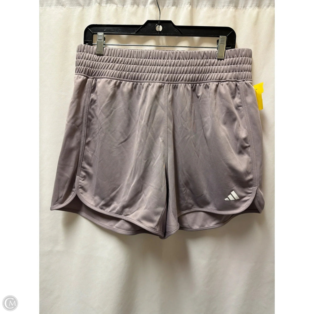 Athletic Shorts By Adidas In Purple, Size: L
