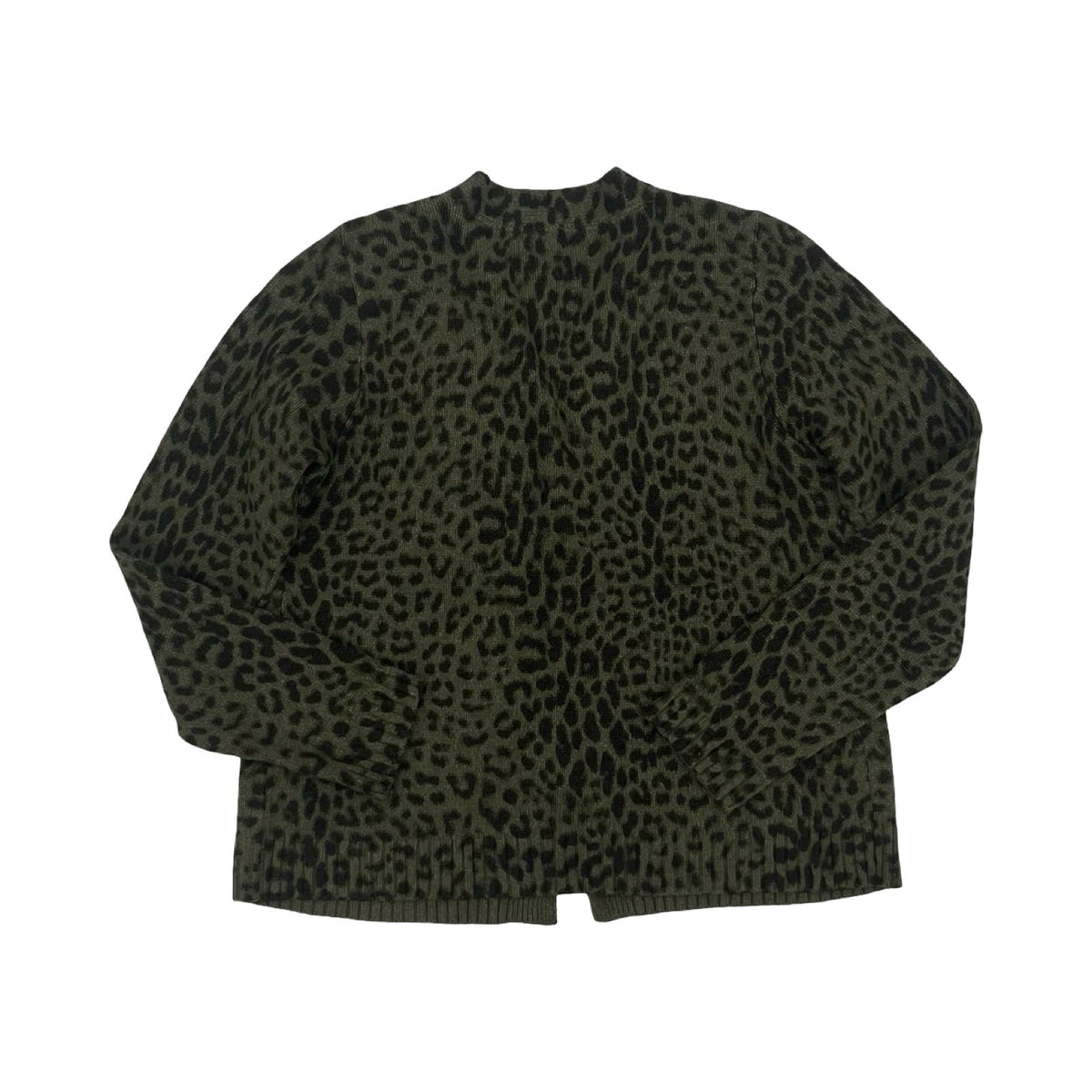 Sweater Cardigan By J. Jill In Animal Print, Size:S