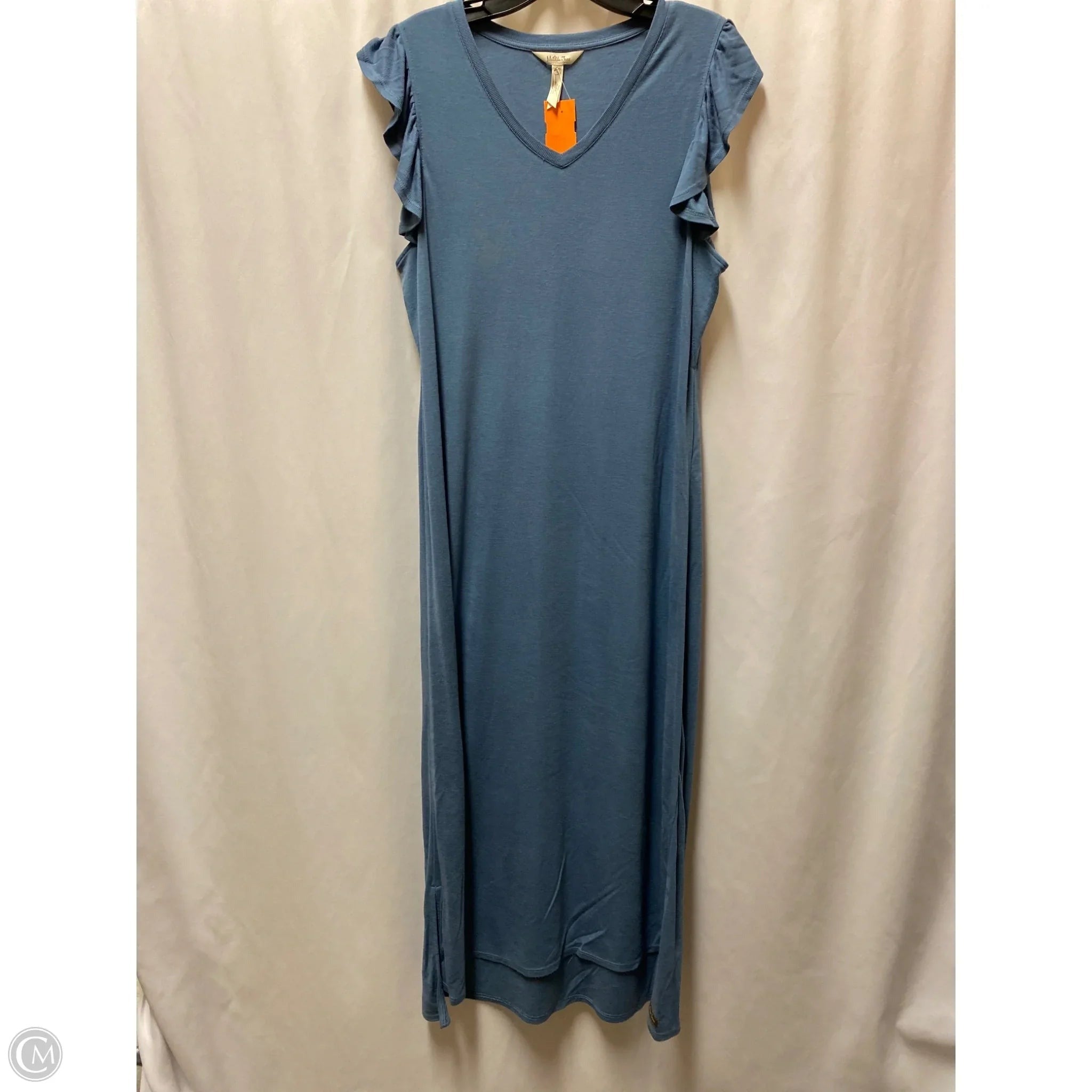 Dress Casual Maxi By Matilda Jane In Blue, Size: L