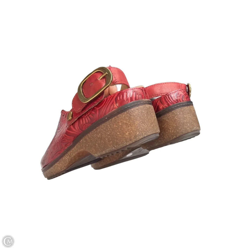 Shoes Heels Platform By Clothes Mentor In Red, Size: 7.5