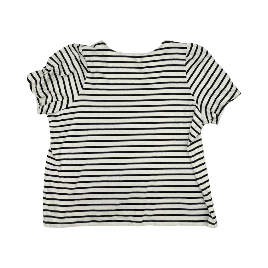 Top Ss By Lands End In Black & White, Size:3X