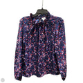 Top Long Sleeve By J. Crew In Blue & Red, Size: M