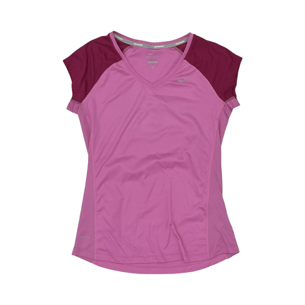 Athletic Top Ss By Nike In Pink, Size:M