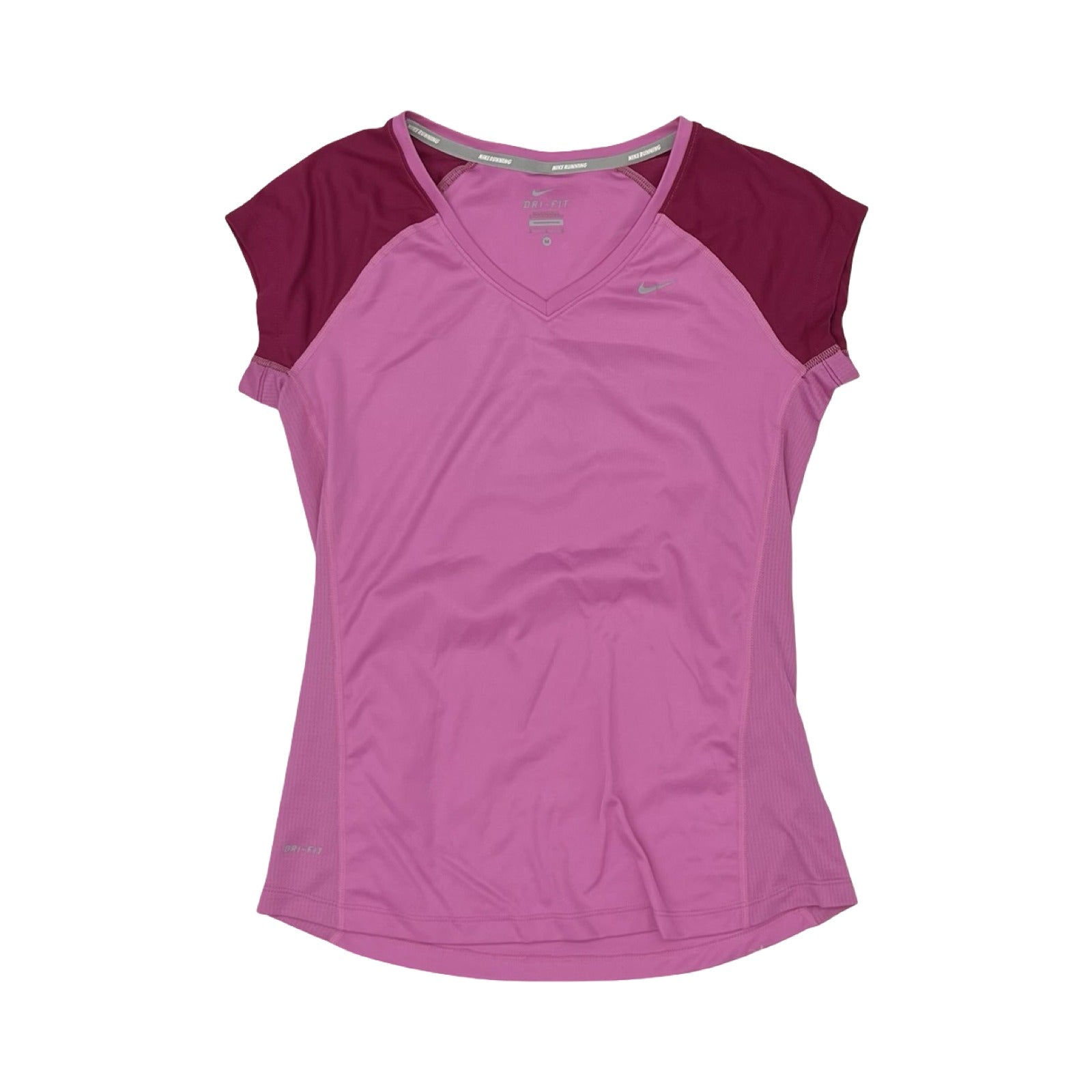 Athletic Top Ss By Nike In Pink, Size:M