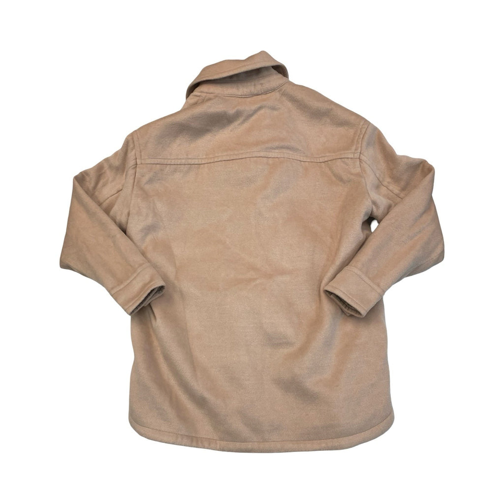 Jacket Shirt By Abercrombie And Fitch In Tan, Size:Xxs