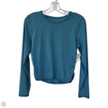 Athletic Top Long Sleeve Crewneck By Lululemon In Green, Size: 12
